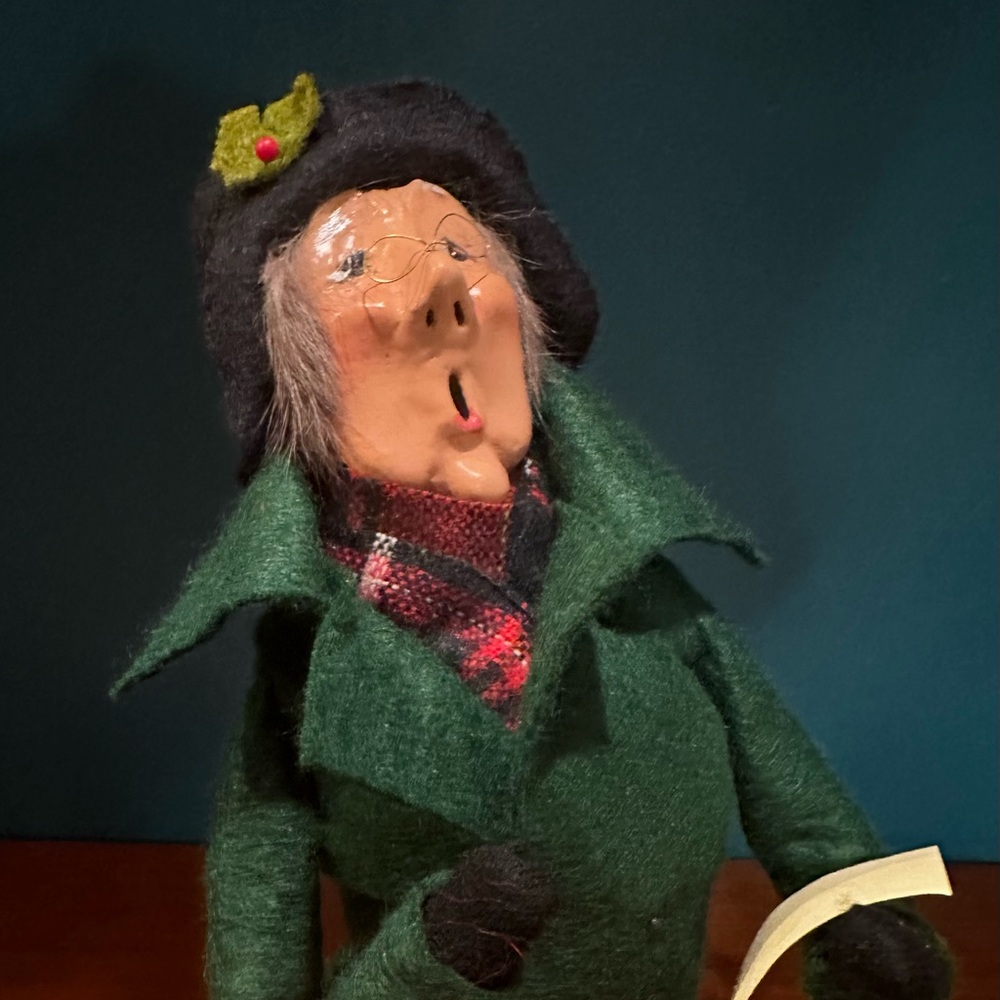 RARE - Vintage 1982 Signed BYERS' Choice Caroler - "THE CONDUCTOR" - Like New